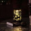 1-Pack Solar LED Lantern Outdoor Hanging Lamp Wrought Iron Deer