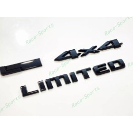 Grand Cherokee 3PCS 2021+ Jeep Grand Cherokee L/WL Rear 4X4 L Limited Emblem Badges Gloss Black