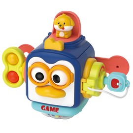 Maxgeen Juguetes Montessori,Juguetes Sensoriales,Juguetes Educativos para Habilidades Motoras Finas para Niña y Niños (Pinguino)