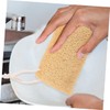 FRCOLOR 2pcs Natural Loofah Dishwashing Sponge Scrubber Multi Use Cleaning