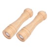 2pcs Wood Salt and Pepper Grinder Adjustable Coarseness Wooden Pepper
