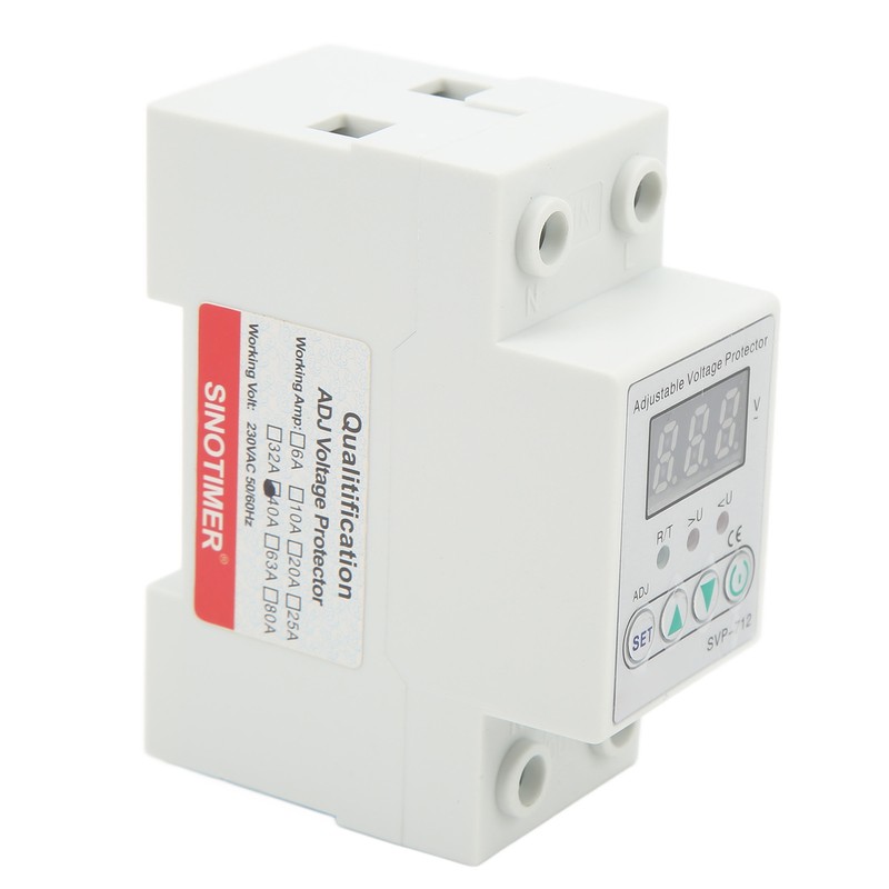 Over Under Voltage Protector Volt Protective Device Adjustable Auto Delay