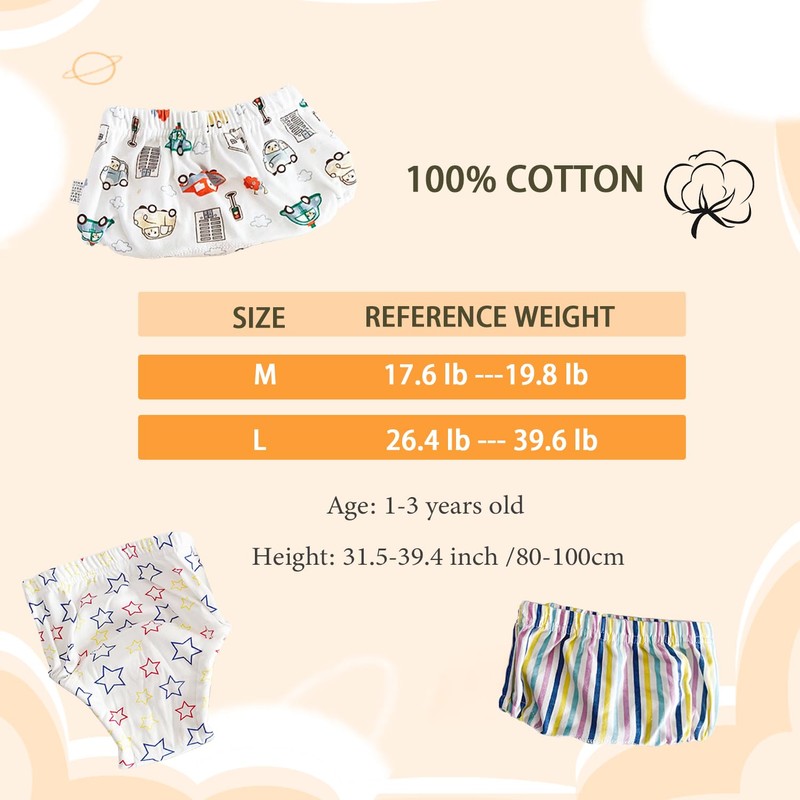 Oosh Baby Training Pants Reusable, Waterproof, Absorbent Potty Training Underwear