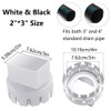 5.08 * 7.62cm/2 * 3in Black-PVC Downspout Adapter, Connects Downspout