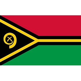 Perfectflags Vanuatu Flag 5ft x 3ft Large - 100% Polyester - Metal Eyelets - Double Stitched