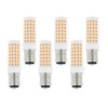 Lamsky 6-Pack Ba15d LED Bulb 7.5W Warm White 3000K 120V,75W