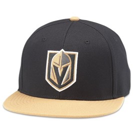 AMERICAN NEEDLE Vegas Golden Knights 400 Series Adjustable Snapback Baseball Hat (42412A-VGK-BLGD)