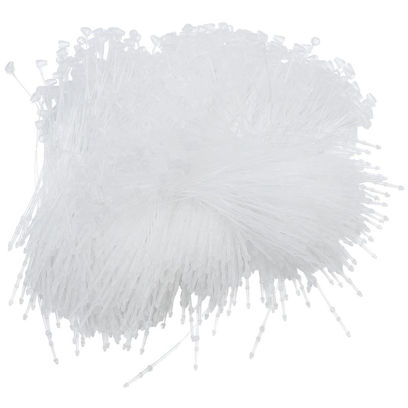 okhobby 1000PCS Clear Plastic Tag Fasteners Hanging Tag, Strings Snap