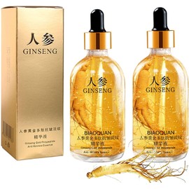 2Pcs Ginseng Polypeptide Anti-Ageing Essence, Ginseng Gold Polypeptide Anti-Ageing Essence, Ginseng Serum, for Tightening Sagging Skin Reduce Fine Lines (100 ml)
