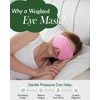 Sivio Weighted Eye Mask for Women & Men, Heatable and