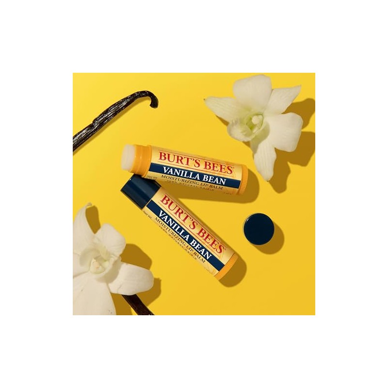Burt's Bees 100% Natural Moisturizing Lip Balm, Vanilla Bean -
