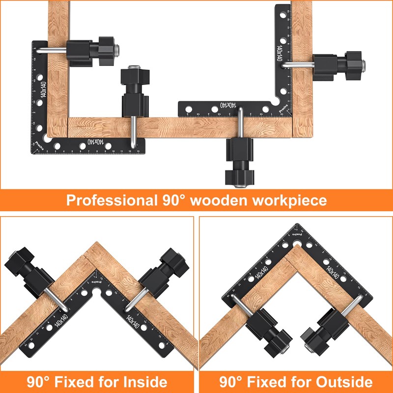 90 Degree Positioning Angle, Preciva Right Angle Aluminum Alloy Clamps