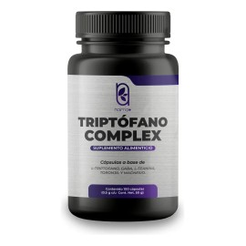 NAIMA Triptfano Complex 100 Cpsulas  Suplemento Alimenticio 100 Natural  Adicionado con GABA, L-Teanina, Toronjil, Glicinato de Magnesio y 5 HTP...   