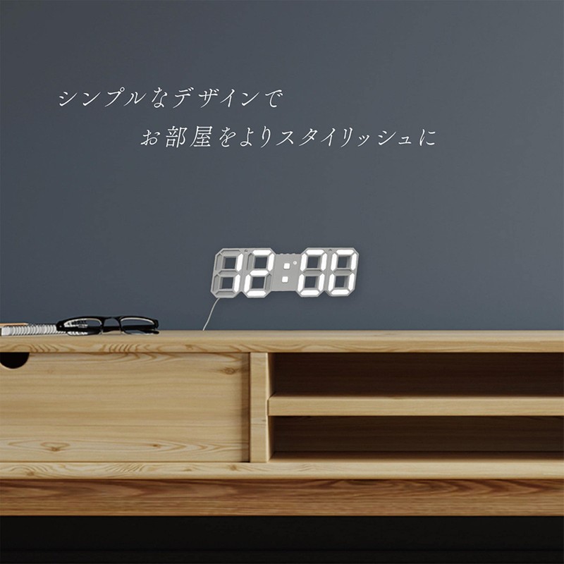 Macross MEC-19 Digital Clock, Wall Hanging, Combined Use, Stylish, LED,