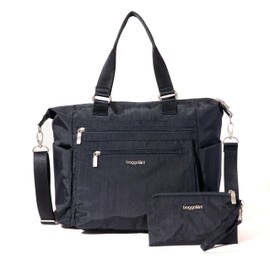 Baggallini Trifecta Convertible Backpack Crossbody Tote Bag - 11x12 Lightweight Travel Bag w/RFID Phone Wristlet