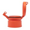 Enviro Design Products 4" Orange Polypropylene Well Cap | Watertight,