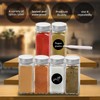 6Pcs 4oz Glass Spice Jars with Shaker Lids, Spice Jars