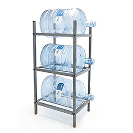 Bluewave 3-Step Metal Bottle Storage Rack - Holds 3 Bottles, Black