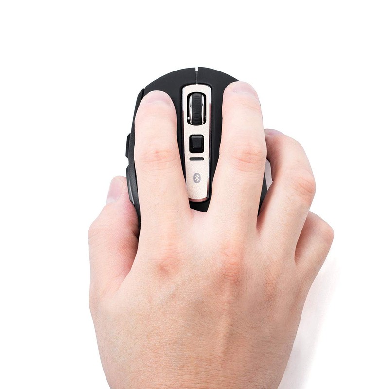 Sanwa Direct 400-MA125BK Bluetooth Mouse, Quiet, 5 Buttons, Back/Forward Buttons,
