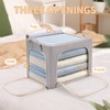 combocube 3-Side Zippered Openings Clothes Storage Bins with Thick Metal
