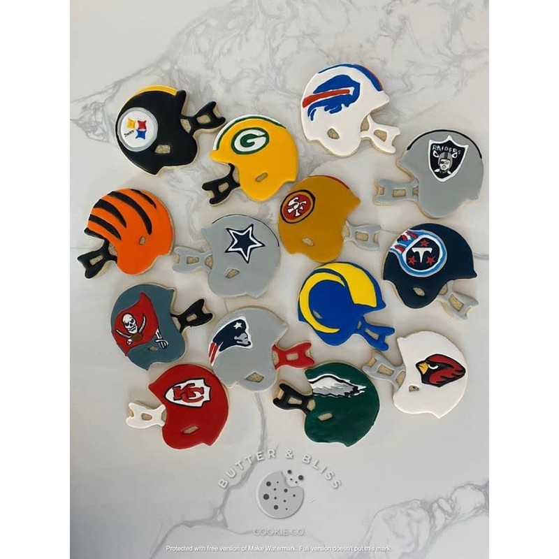 Football Helmet 4.5 Inch Cookie Cutter from The Cookie Cutter