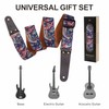 Nefelibata Guitar Strap, Cotton Print Guitar Straps with Head Cowhide