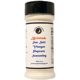 Premium | British SEA SALT & VINEGAR Popcorn Seasoning | Large Shaker | Calorie Free | Fat Free | Saturated Fat Free | Cholesterol Free | Low Sugar