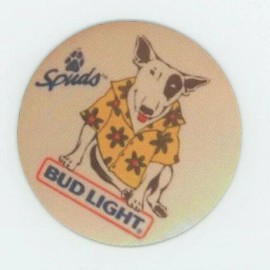 Bud Light Spuds Mackenzie Bud Light Beer COASTER -  Party Animal