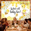 AOFOTO Honeycomb Bee Gender Reveal Backdrop What Will Baby Bee