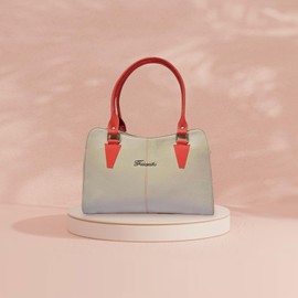 Generic Ladies Designer Style Real Leather Shoulder Bag Women Tote Bag (Beige)