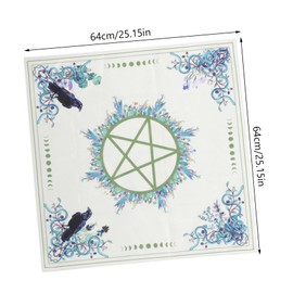 Mikinona 1 Set Tarot Game Tablecloth Thick Divination Desk Cloth for Comfortable Use with Drawstring Tarot Card Bag for Home Outdoor