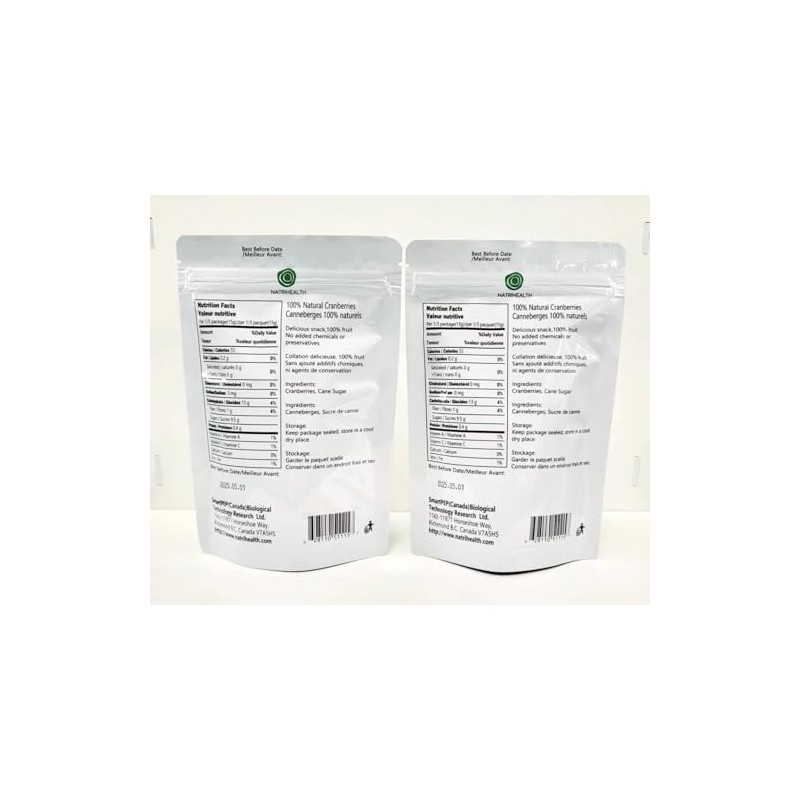 Natrihealth Freeze Dried Cranberries 2x30g