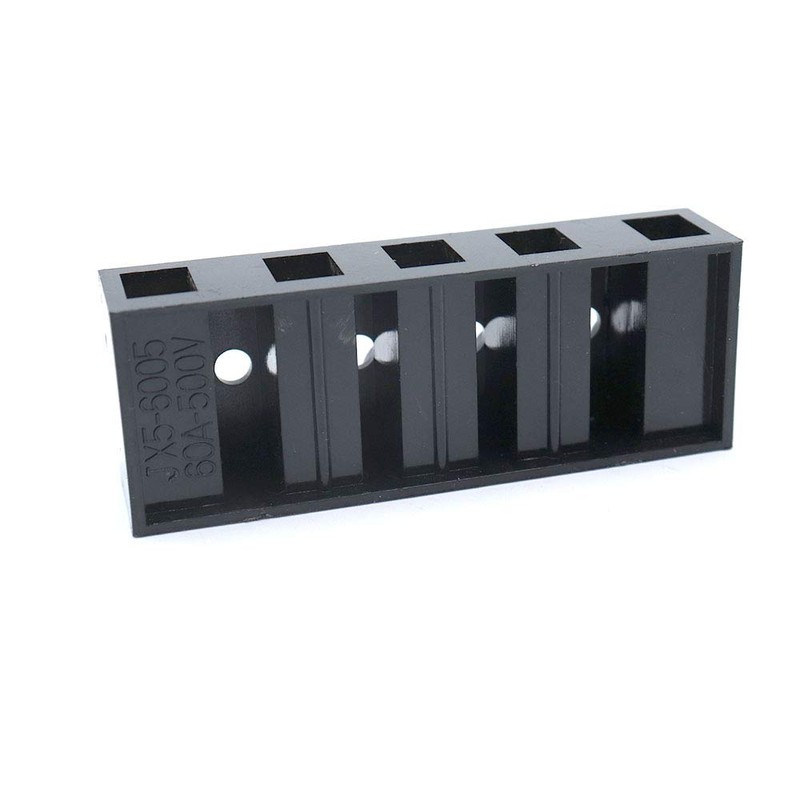 Sscon Dual Rows Terminal Block 500V 60A 5 Position Screw