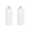 2pcs 100ml/200ml/400ml Transparent Empty Travel Refillable PE Plastic Soft Tube Bottle Emulsion Packaging Case Make Up Cosmetic Container (400ml)