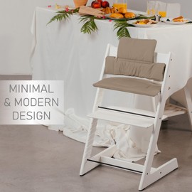 SA ACCESSORIES Cushion Compatible with Stokke Tripp Trapp - Waterproof Soft Seat Cushion for Infants, Babies & Toddlers - High Chair Accessories, Easy to Install, Easy to Clean - Mocha