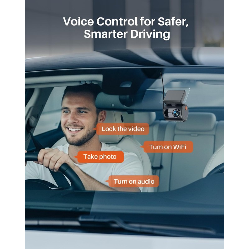 KAWA 2K Tiny Dash Cam, 1296P QHD Mini Car Camera