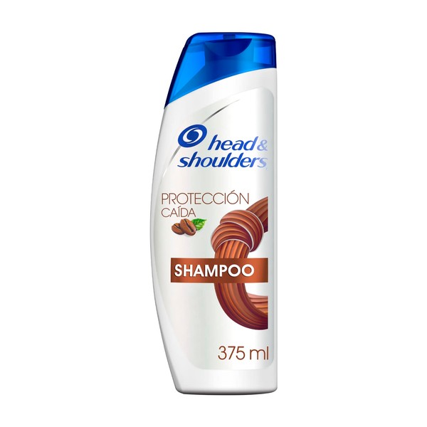 HEAD & SHOULDERS, Shampoo para Caspa, Protección Caída, con Cafeína (375 ml).