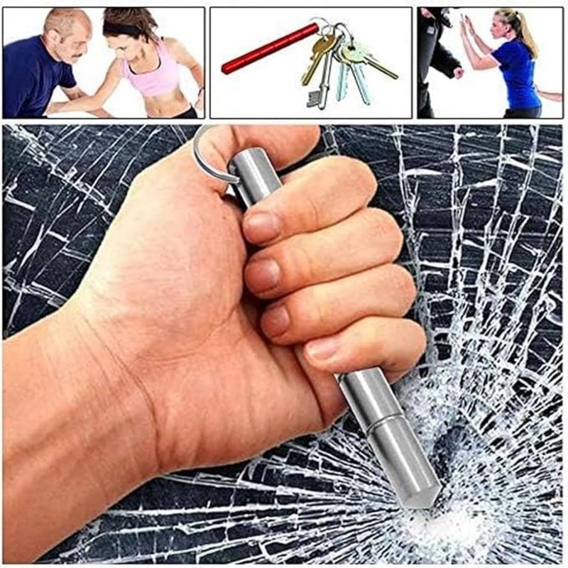 VUFVOID 2 Pcs Self Defense Keychain Set, aluminum Blunt Force