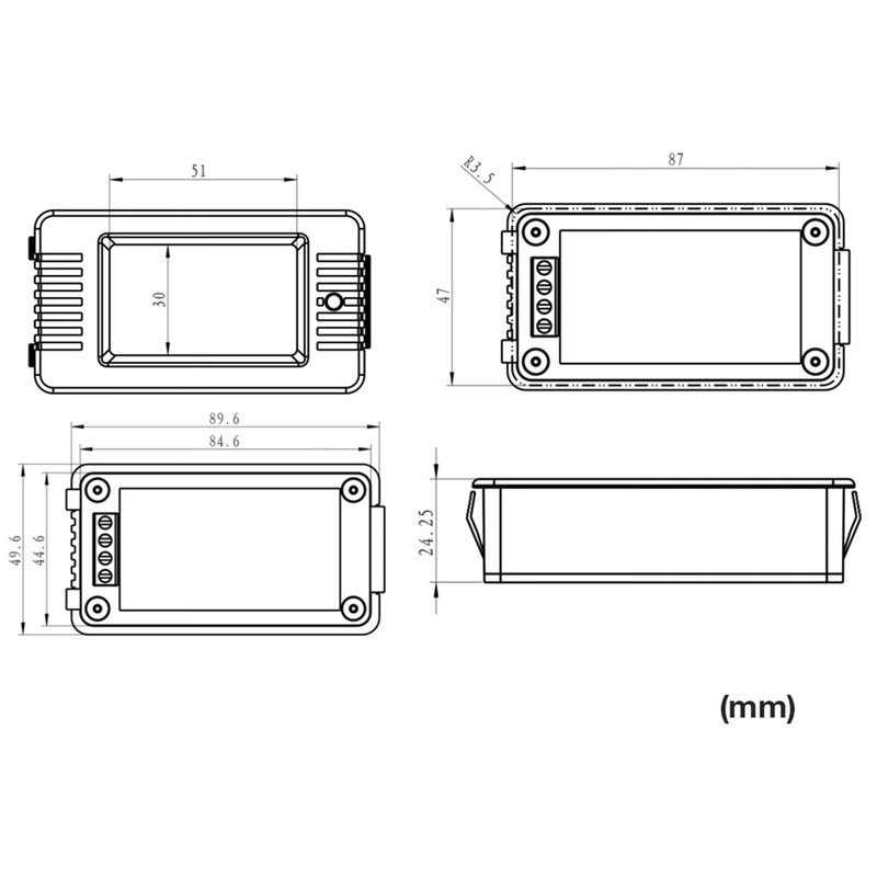 PEACEFAIR PZEM-020 AC Multifunction Digital Meter Power Energy Voltage Current