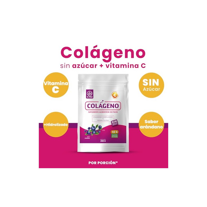 Colágeno Hidrolizado Sin Azúcar + Isomaltulosa + Vitamina C