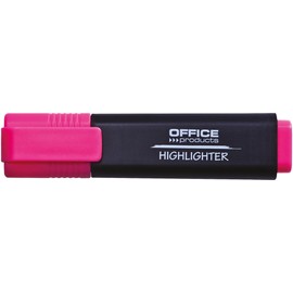 Office Products Highlighters Bright Pack of 10 Colour: Pink/Highlighter Textliner Non-Toxic Ink, Chisel Tip Fluorescent Colours, High Quality/Line Width 1-5 mm