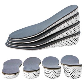 Helcynas Secret Insole, 4 Types (0.8 - 2.0 inches (2 - 5 cm), Height Up, Memory Foam, Footbed, 2 Pairs (2 inches (5 cm)