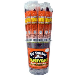 Buffalo Bills Teriyaki Ole Smokies - 15 Wrapped Beef Sticks Per Tub