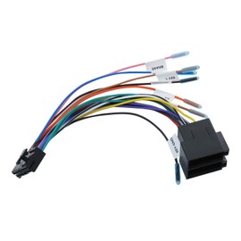SIGANDG 1 Piece 20 Pin to ISO Wiring Harness Adapter 20 Pin ISO Car Radio Adapter Replacement, 20 Pin Plug, ISO Cable Connector, Universal Accessory Cable with Steering Wheel and Reverse Control Lines