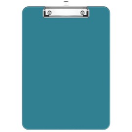 Hnogri Plastic Clipboards, Teal Clipboard Standard A4 Letter Size Clipboards for Students, Office Supply, Clip Board with Low Profile Clip, Size 12.5 x 9 Inch(Teal)