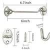 Pack of 2 Cabin Hooks, Eye Latch & Bolt for