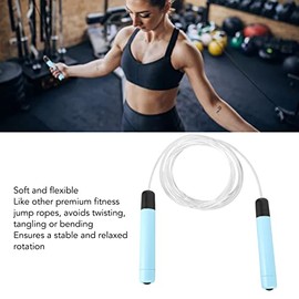 Keenso Cuerda para Saltar Iluminada, Cuerda para Saltar LED para Fitness y Entrenamiento (Azul                                                        