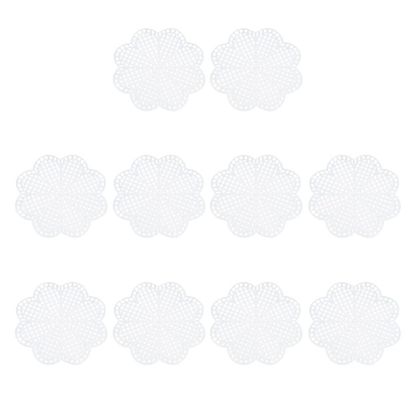 MY MIRONEY 10Pcs Mesh Plastic Canvas Kits Flower Shape Cross