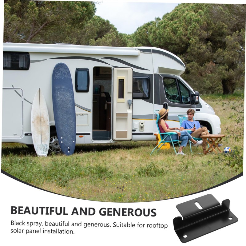 MAGICLULU 4Pcs Rv Solar Panel Mounting Bracket Durable Aluminum Alloy