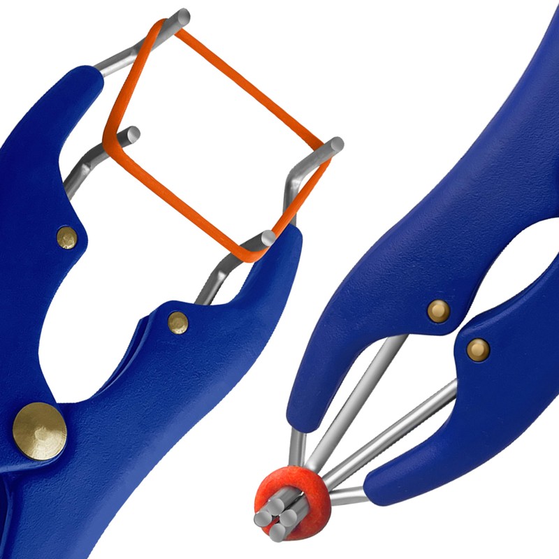 Elastrator Castration or Tail Docker Pliers Blue Plastic Handle 8"